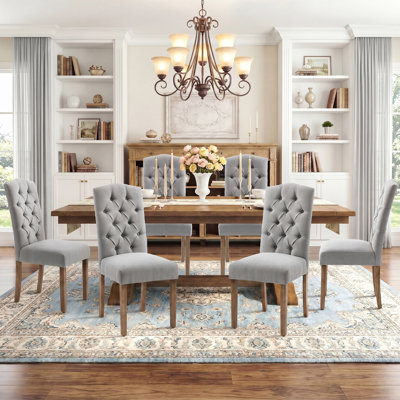 Tiarnna Linen Side Chair Dining Chair