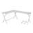 Demico L-Shaped Metal Base Computer Desk-2076591641