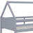 Twin-Over-Twin House-Style Floor Bunk Bed With Headboards And Footboards-465790767