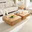 Table basse carrée moderne 35,43 pouces Handcraft-53765204-53765202