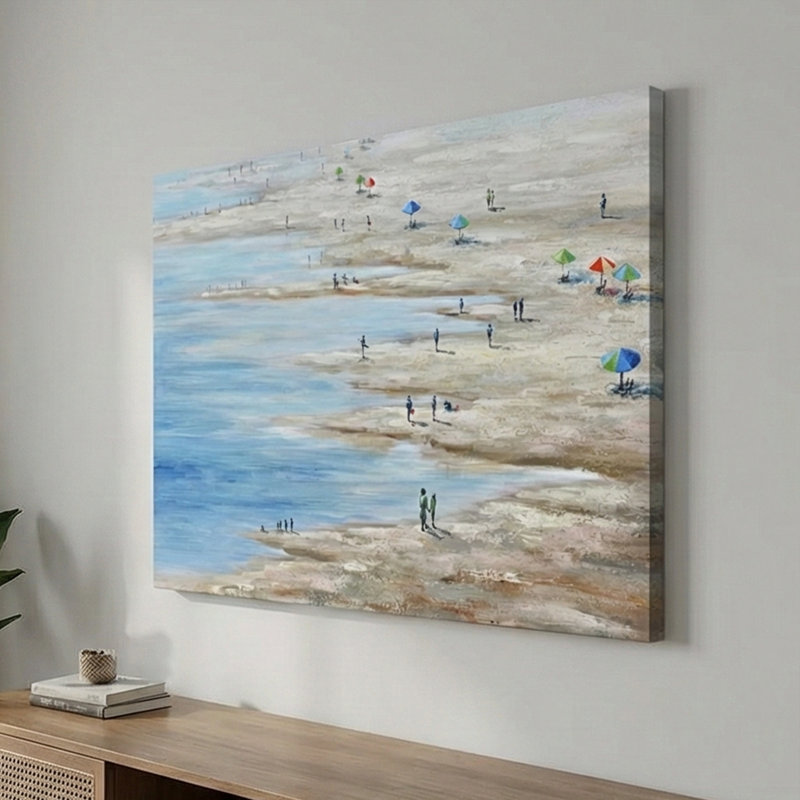 Coastal Beach View Canvas Wall Art