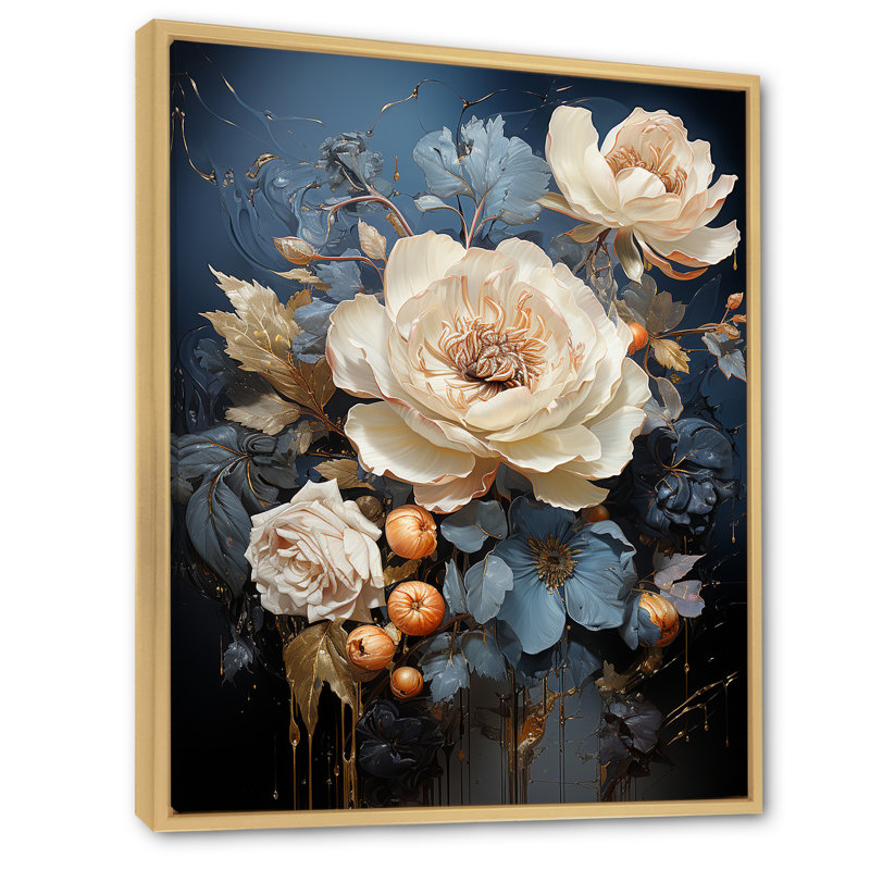 Harmonie mystique lotus II sur toile, Cadre naturel flottant, H 20 po x l 12 po x P 1 po