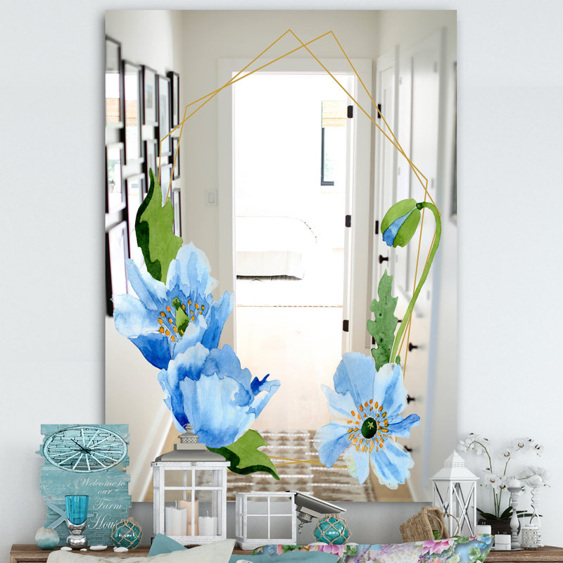 Miroir décoratif efflorescent, H 39,4 po x l 29,5 po