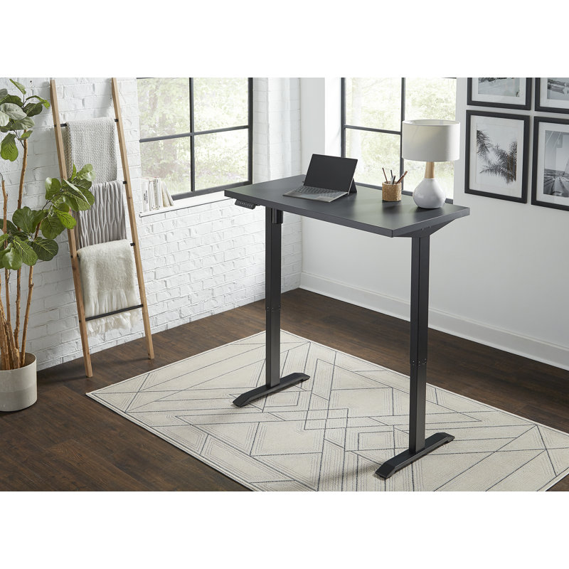 Bureau debout à hauteur ajustable Lifthrasir, Noir