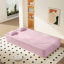 Canapé-lit moderne de 78,7 po avec 2 coussins pour le salon à petit pas, canapé-lit convertible en tissu rembourré de mousse, matelas pliant, aucun assemblage requis-1241303055