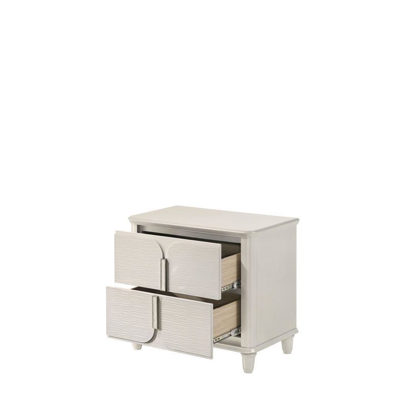 Table de chambre à coucher Sleek Pearl