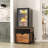 Fridge Stand With Storage And Charging Station-1641402061