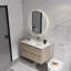 Meuble-lavabo mural de 36 pouces avec lavabo en céramique et tiroirs à fermeture en douceur, parfait pour les espaces modernes et compacts-116332623