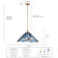 Suspension Florenza de 71 cm (28 pouces) en laiton satiné et verre bleu-1295355938-1295355996