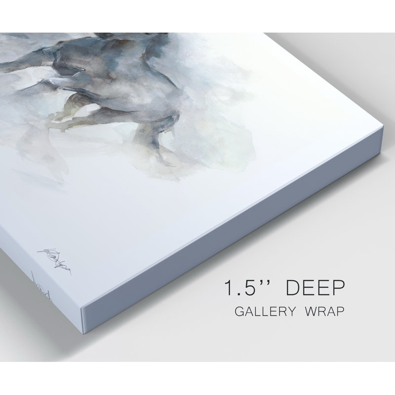 « Run Free II »-reproduction sur toile tendue, H 12 po x l 8 po x P 1 po