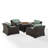 Laderrian 4 - Person Patio Conversation Set with Cushions