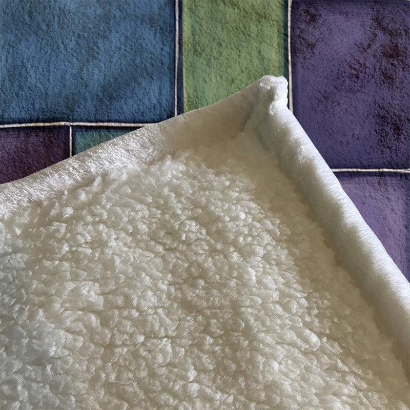 Throw Blanket, 51" W x 60" L, Abstract, Blue/Green
