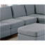 Canapé modulaire modulaire 9 pièces Mobilier de salon canapé d'angle gris 3 pièces-1574228935
