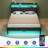 Bed Frame with Headboard & 2 Hidden Storage Cabinets, Bed with Charging Station &  RGB LED Lights-1862735898