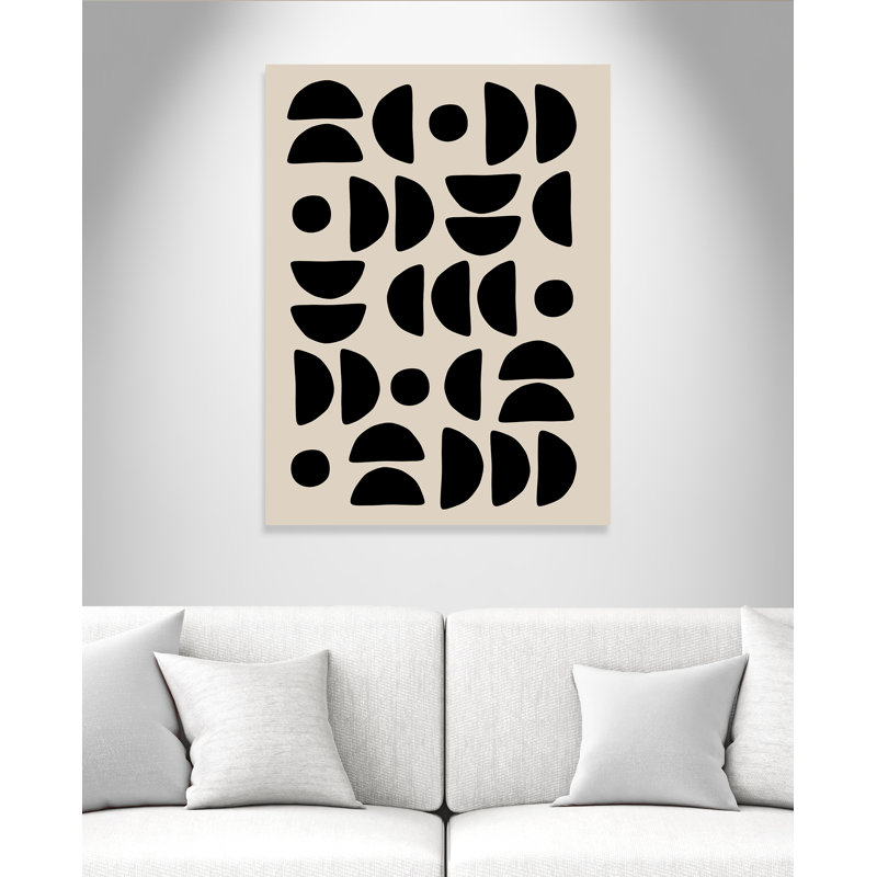 Motif géométrique semi-circulaire de Ristova, Sans cadre, 30'' W x 40'' H, Wrapped Canvas
