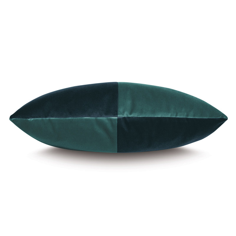 Studio 773 Lifestyle Velvet Lumbar Pillow Cover & Insert, Pacific/Teal