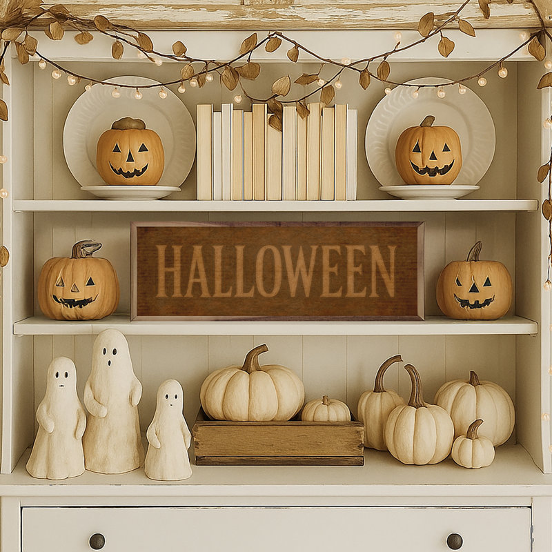 Orange d'Halloween, H 8 po x l 24 po