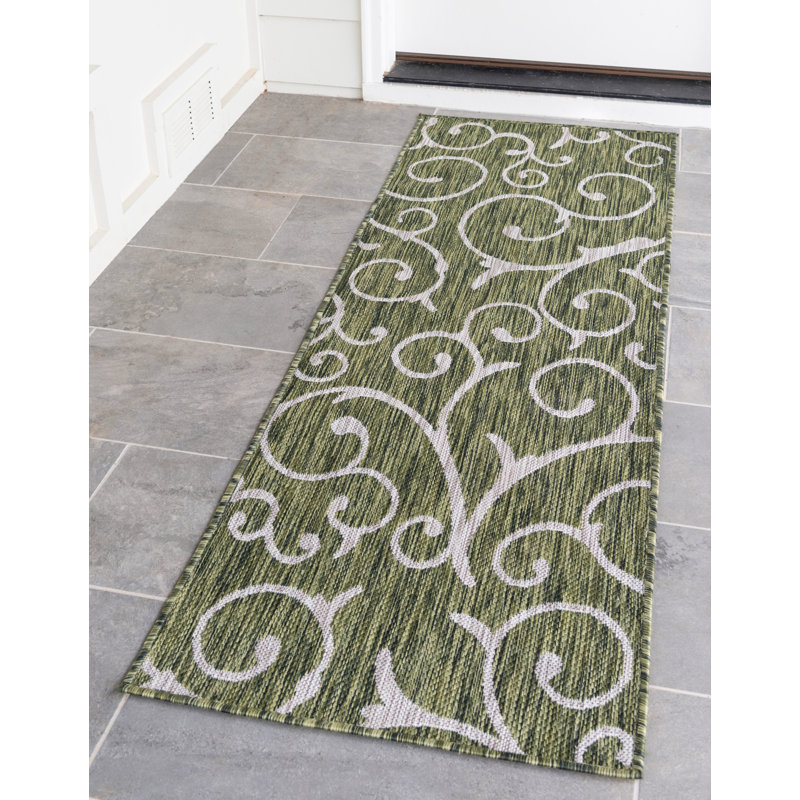 Tapis vert botanique Hague, Tapis de couloir 2 pi x 6 pi 1 po