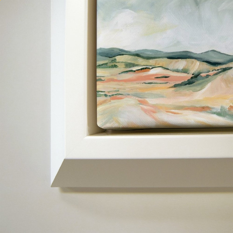 «Vermillion Landscape III» par Katrina Pete - impression sur toile, H 44 po x l 34 po, Blanc
