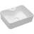 19" x 15" White Ceramic Rectangular Vessel Bathroom Sink, Modern Above-Counter Vanity Basin with Single Faucet Hole
