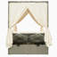 Chaise longue d'extérieur réglable avec auvent-312556325