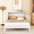 Murphy Wooden Frame Bed with Drawer and USB Port-295990312-295990313