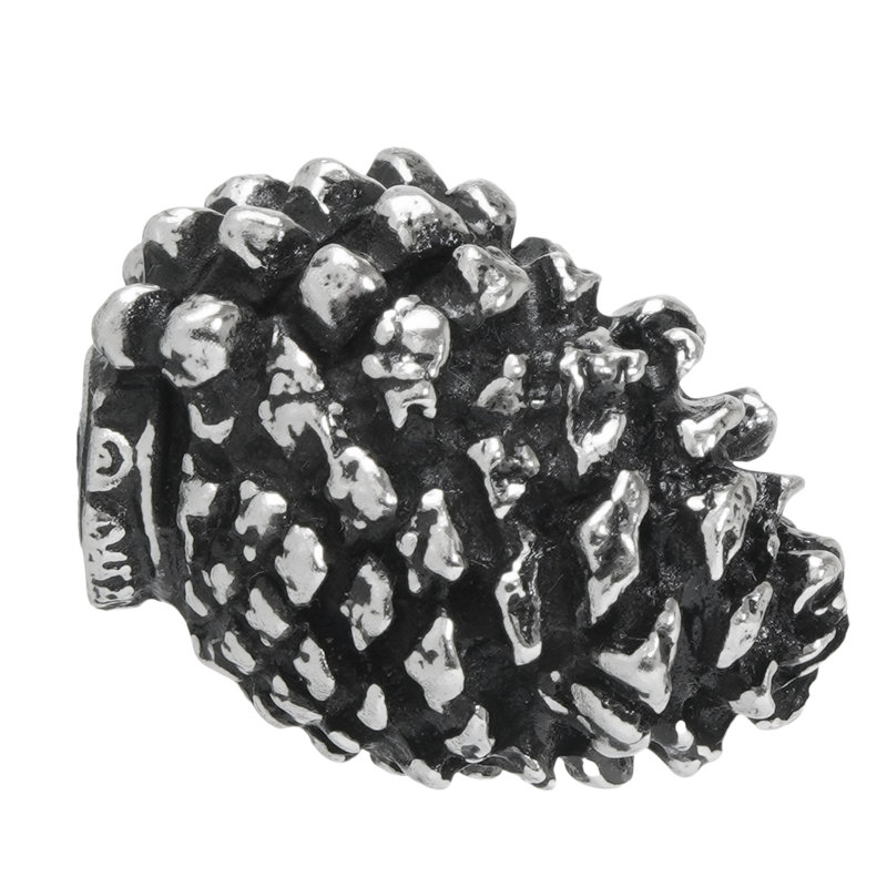 Poignée Lodge Pinecone au fini calice, Argent argent