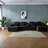 Compression Sofas with Storage, Corduroy 6 Seat Modern Home Theater