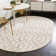 Glam Geometric White Silver Area Rug
