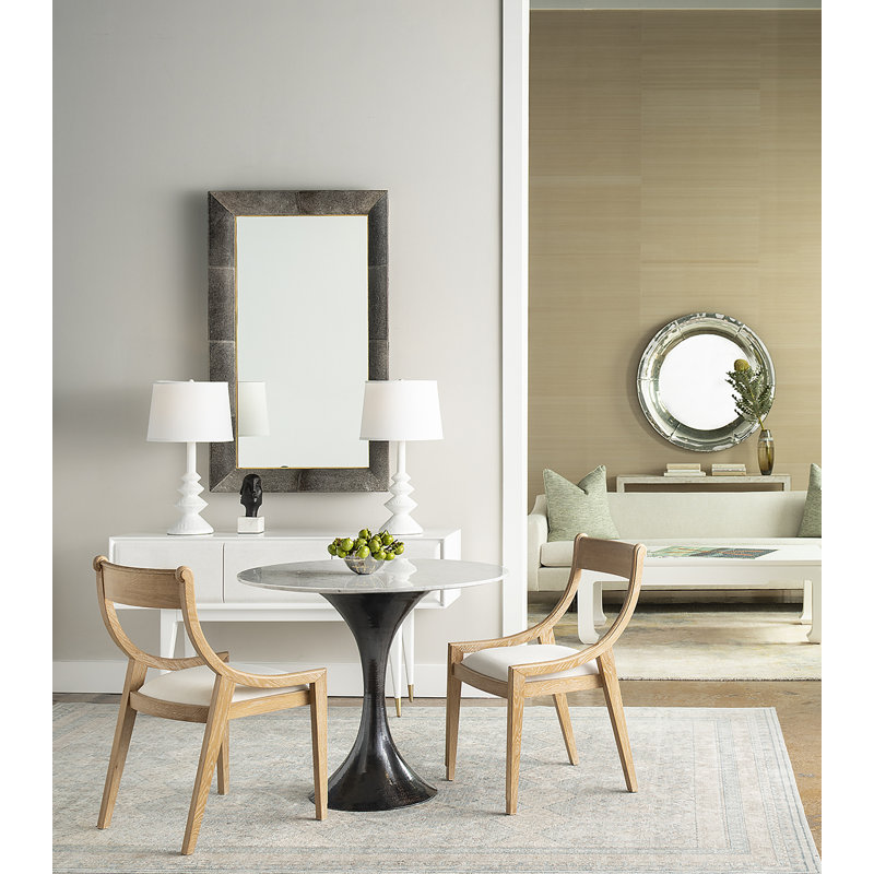 Andre Flat Metal Wall Mirror, 40" x 26.5"