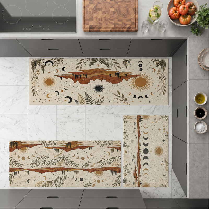 Nature Art Non-Slip Washable Kitchen Mats