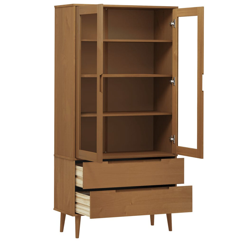 175cm H x 90cm W Solid Wood Bookcase