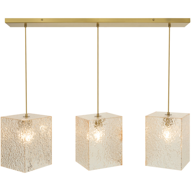Lustre Schwartz, 11'' H X 39'' W X 11'' D, Amber