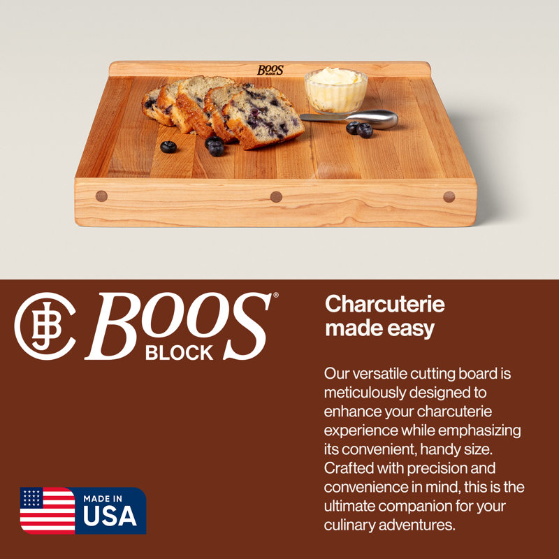 BoosBlock® John Boos Maple Wood Pastry Board, 17.75" W x 17.25" L