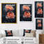 Ora rose gris Midnight Rose Elegance - Roses, art mural encadré-478901477-478901475-478901461