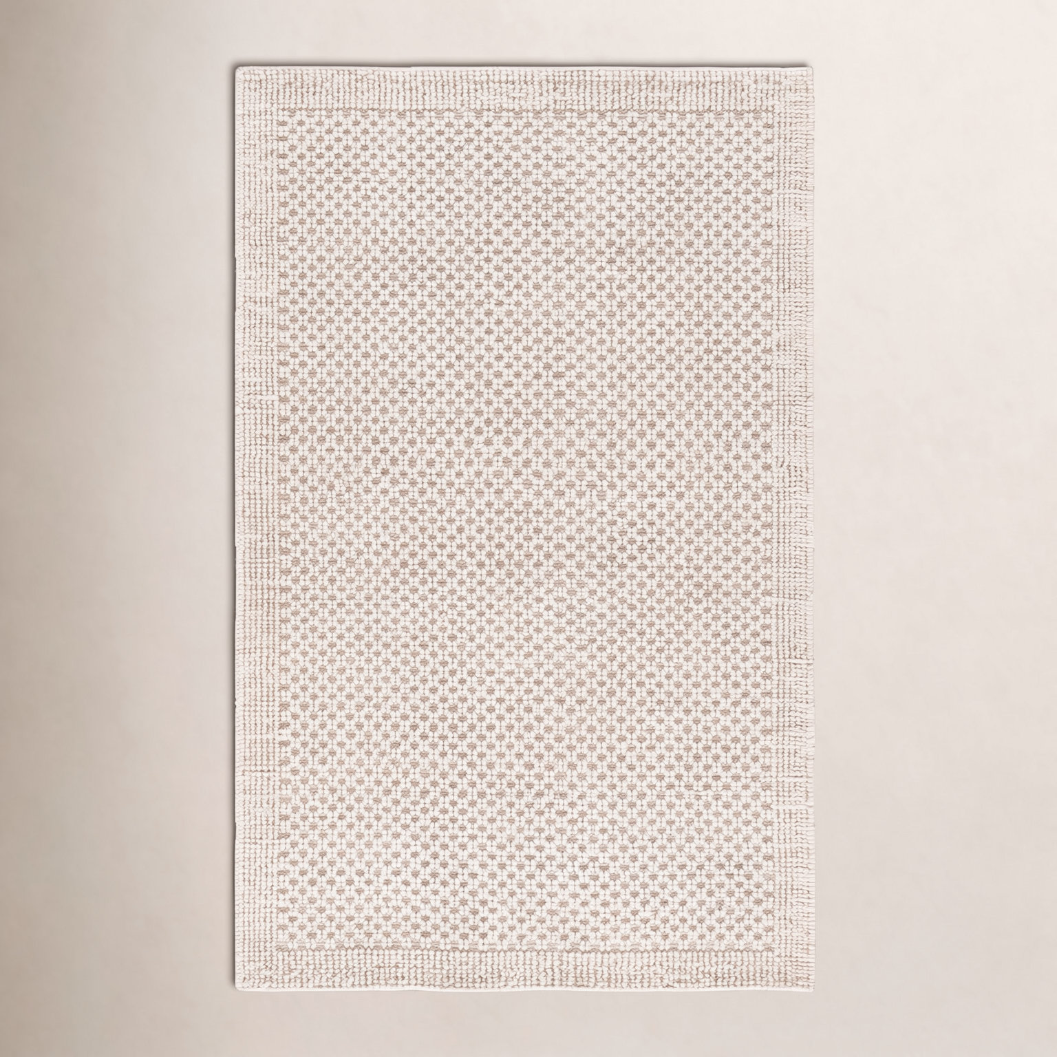 Hand-Woven Geometric Wool Rug, Rectangle 9' x 12'