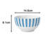 Waterside 24pc Split Stripe Porcelain Dinner Set-1274248566