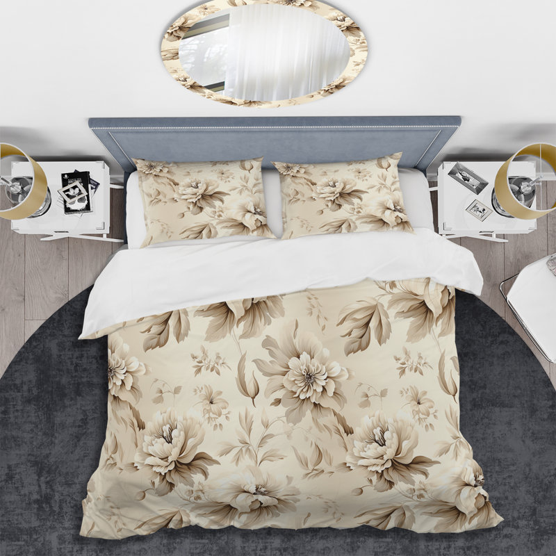 Ensemble de housse de couette Minimalist Chic Victorian, Housse de couette pour grand lit et 2 taies décor