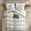 Ensemble de literie Modern Boho, ensemble de housse de couette en polyester avec coussin décoratif, double / grand