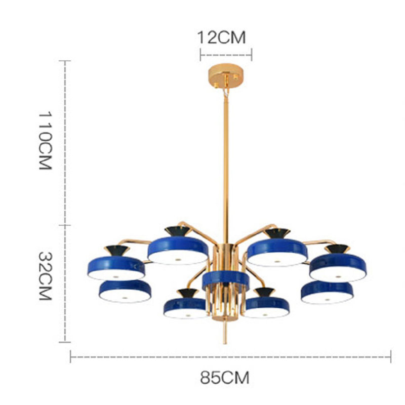 SandpiperCove 8 - Light Unique/Statement LED Chandelier, Black