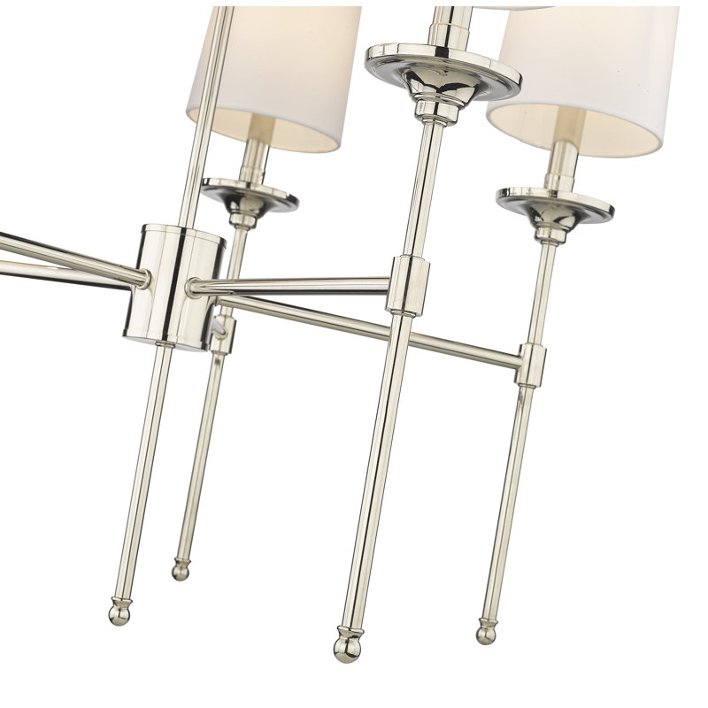 Hayse 5 - Light Dimmable Classic / Traditional Chandelier, Polished Nickel