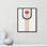«Minimalist Mid Century Orange Navy III» par Urban Epiphany, reproduction sur toile flottante