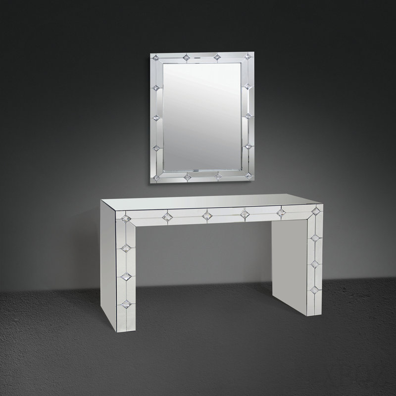 47.24'' Glass Top Console Table