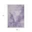 Tapis d'intérieur lavable abstrait mauve 9 'X 12'
