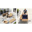 Ensemble pour 6 personnes avec 15 coussins, canapé modulaire 9 pièces, conception modulaire, structure résistante aux intempéries, coussins lavables à la machine, antirouille, housse antirouille