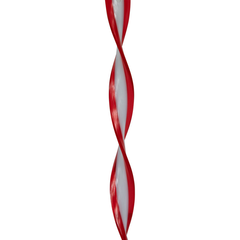 8'' Holiday Shaped Ornament, Rouge / blanc