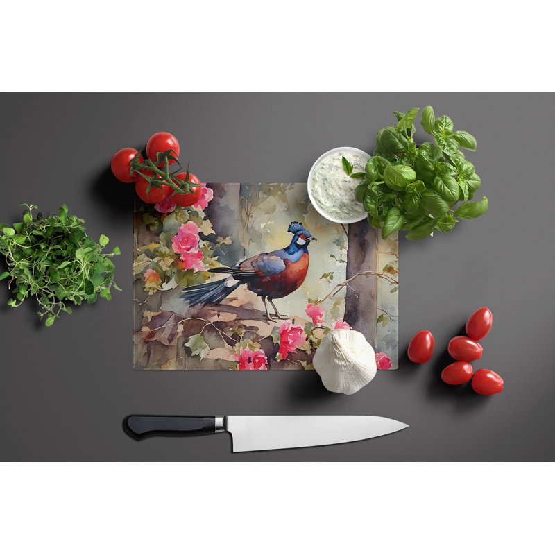 Planche à découper en verre Pheasant