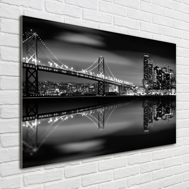 San Francisco By Night - No Frame Print on Glass