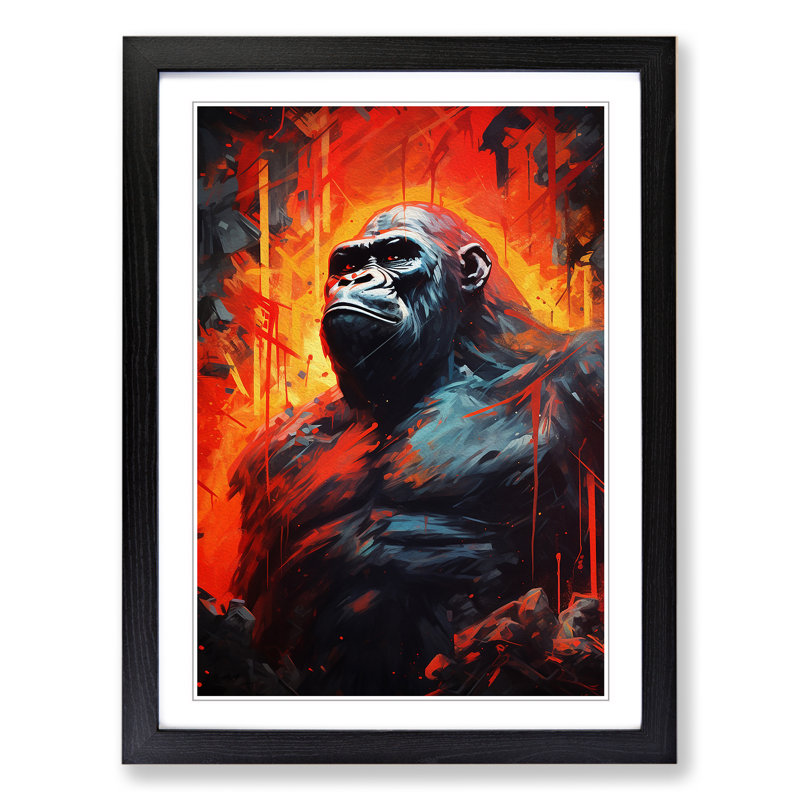 Gorilla Dadaism Art - Framed Print
