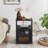 Nightstand Set With Charging Station End Side Tables Set With Storage Drawers And USB Ports & Power-721173947